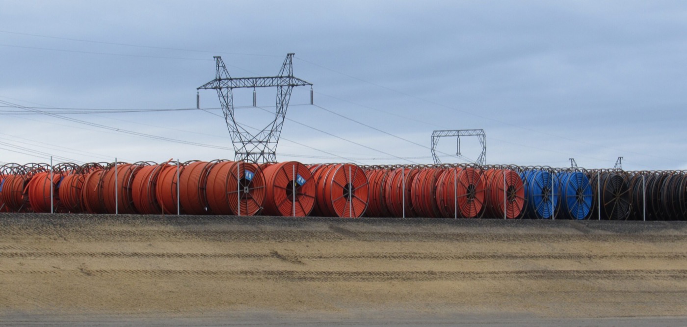 Fiber optic construction site